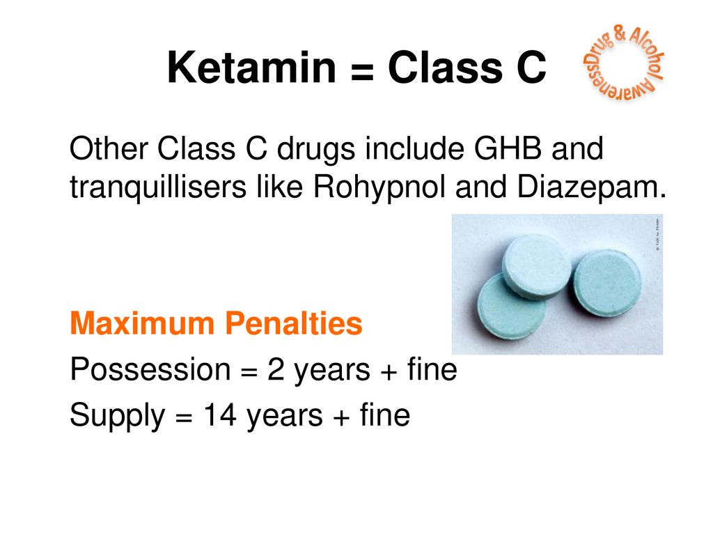 Diazepam class c drug